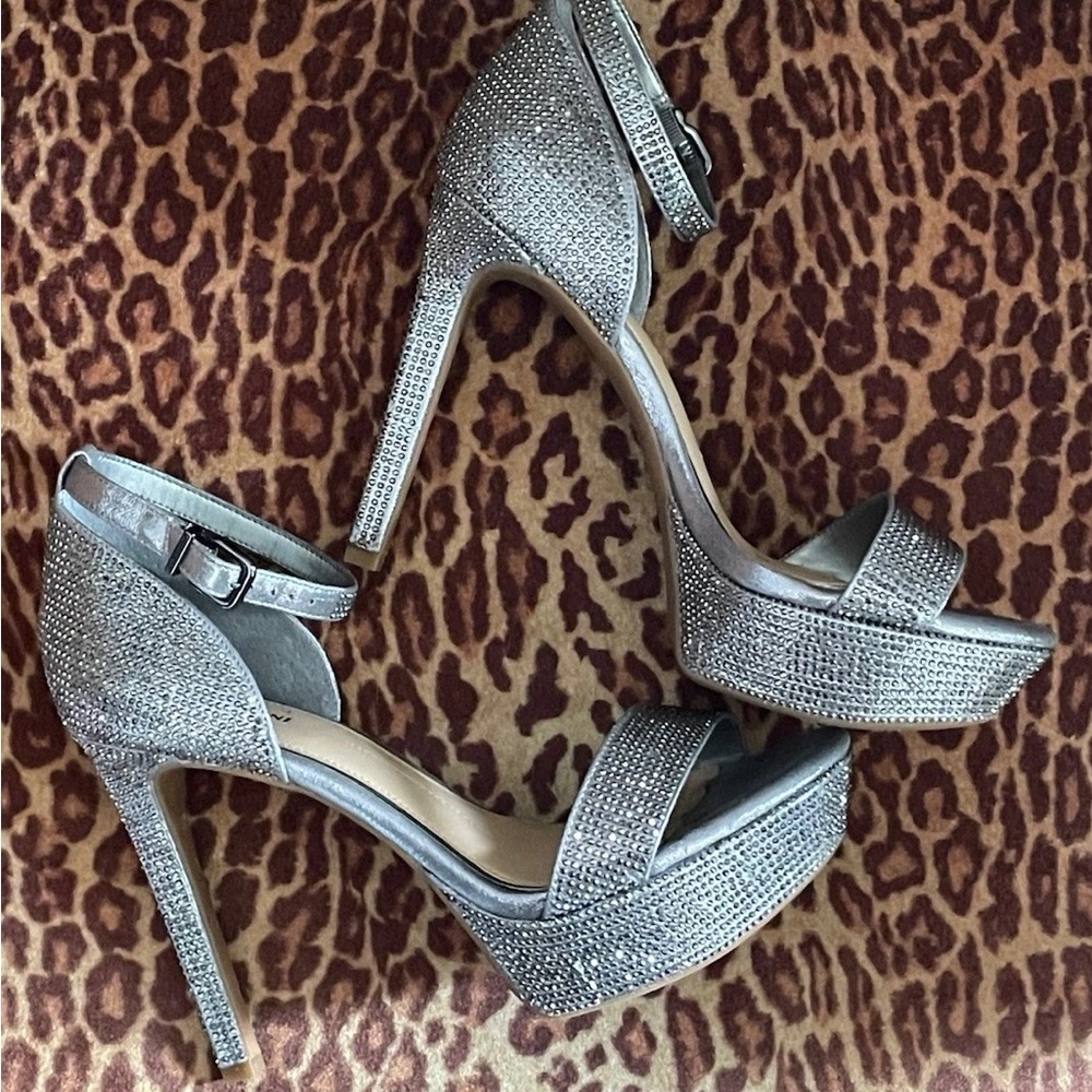 Gianni Bini Rhinestone Platform Heels